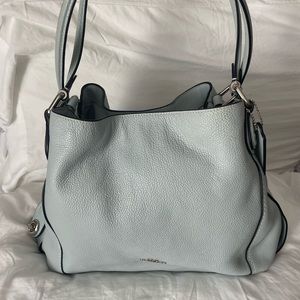 Blue-grey Coach shoulder bag